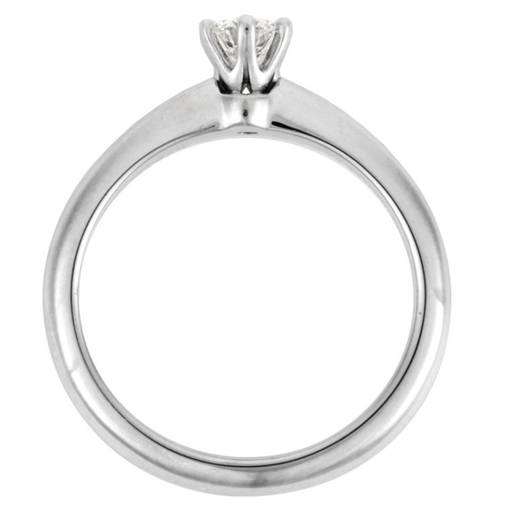 TIFFANY Silver Diamond Ring - Picture 4 of 9